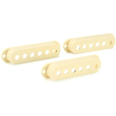 Imagen de Fender Juego de 3 fundas para pastillas Stratocaster desgastadas por carretera, color blanco envejecido