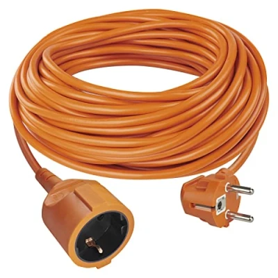Imagen de EMOS H05VV F3G Alargador de Corriente para Interior, Schuko, IP20, 1,5 mm², protección Infantil, 30 m