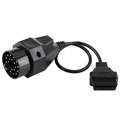 Imagen de cable de diagnóstico OBD2 para coche 20 pines a 16 Adaptador conector compatible con BMW E36 E38 E39 E46 E53 X5 Z3