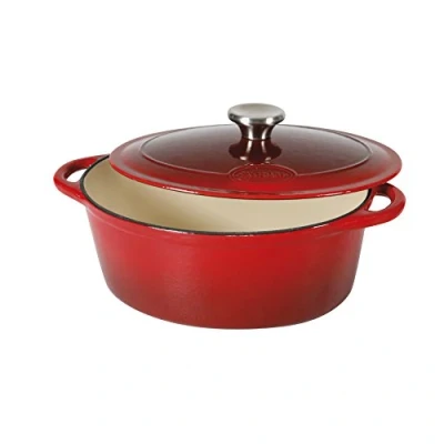 Imagen de Sitram 710839 Cacerola (hierro, color crema y rojo), forja, rojo/beige, 36 x 28 14 cm