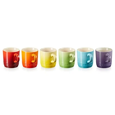 Imagen de Le Creuset Set de 6 tazas Cappuccino Arcoíris cerámica gres, 0, 2 L, 79114208359030