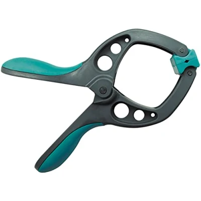 Imagen de wolfcraft Pinza con resorte PRO, 60 mm I 3631000 Un asistente versátil, perfecto para proyectos de bricolaje y modelismo