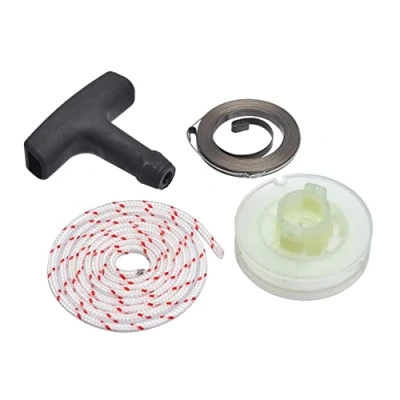 Imagen de Cancanle Rotor de Cuerda con Mango Resorte rebobinado Ajuste para Stihl HL75 BG72 FC75 KM85 FS72 FS74 FS76 FS75 FS80 FS85 HS72 HS74 HS76 Arrancador Retroceso