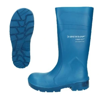 Imagen de Dunlop Purofort bota MultiGrip S4 azul, talla 48, Adecuado para Ganadería