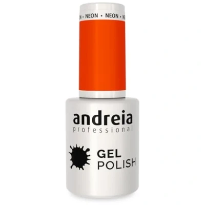 Imagen de Andreia Pintauñas Semipermanentes Esmalte Semipermanente Profesional para Uñas de Gel Manicura con Brillo Intenso que Dura Hasta 4 Semanas Color 263 Naranja Amarillo Neon 10,5 ml