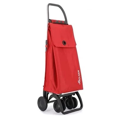 Imagen de Carro Rolser Akanto MF 4 Ruedas 2 Giratorias Plegable Rojo