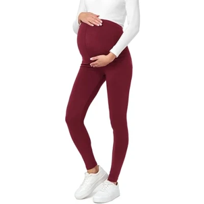 Imagen de Be Mammy Leggins Largos de Bio Algodón Mujer BE20 283 (Burdeos, L)