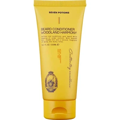 Imagen de Acondicionador para Barba de Seven Potions Evita la Picazón y Caspa Natural, Vegano, Libre Crueldad (Woodland Harmony, 100ml)