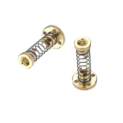 Imagen de SIENOC equipo T8 Anti retroceso resorte tuerca eliminación brecha para 8 mm Acme varilla roscada plomo tornillos DIY Impresora 3d partes (2 piezas)