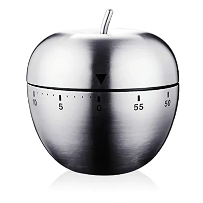 Imagen de Temporizador Cocina Manzana Manual Alarma Giratoria MecáNica De 60 Minutos Mecanico Cronometro Timer
