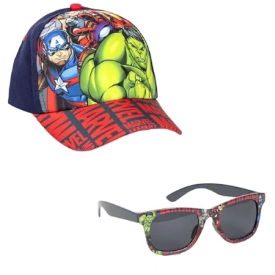 Imagen de CERDÁ LIFE&#039;S LITTLE MOMENTS Set Gorra y Gafas de Sol Avengers, Multicolor, Estándar Unisex niños