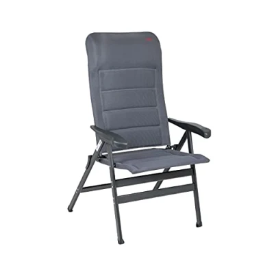 Imagen de Crespo AP 238/86 XL Air Deluxe Silla de Camping (72 x 78 120 cm), Color Gris