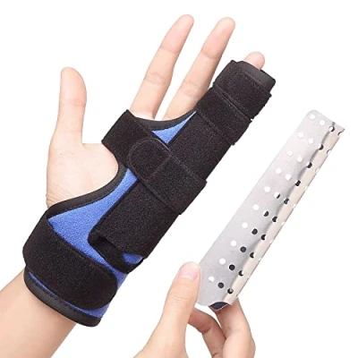 Imagen de férula de dedo meñique y anular para enderezar, metacarpiana, fractura boxeador, mano con soporte dislocación, articulación rota, mazo, S/M