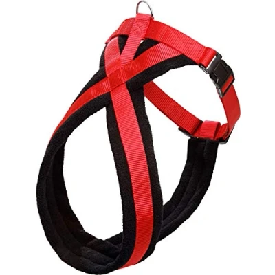 Imagen de Karlie 1031184 Arnés de Nylon Cross, Rojo, 25 x 70 90 cm, Ajustable, L