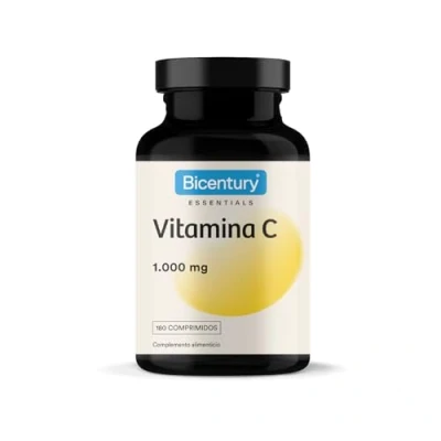 Imagen de Bicentury Vitamina C 1000mg Contribuye al funcionamiento normal del sistema Inmunitario. Protección Antioxidante.180 Comprimidos, suministro para 6 meses. Vegano