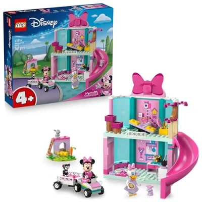 Imagen de LEGO Disney Hotel de Mascotas Minnie Juguete Construcción con Mini Muñecas Mouse, Pata Daisy y Figuras Animales Regalo para Niñas 4+ Años Fans La Casa Mickey Mouse