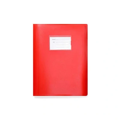 Imagen de ARPAN Carpeta de presentación con 104 bolsillos, tamaño A4, 208 lados, cubierta flexible, 1 unidad, color rojo