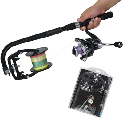Imagen de Máquina de Cola Bobinadora Línea Pesca Carrete Baitcaster Spooler Aparejos Herramientas Accesorios