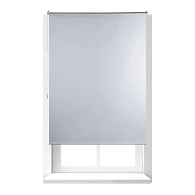 Imagen de Relaxdays Estor Opaco Enrollable sin Taladrar, Tela Aluminio, Ancho Tejido 116 cm, 120 X 160 Blanco,