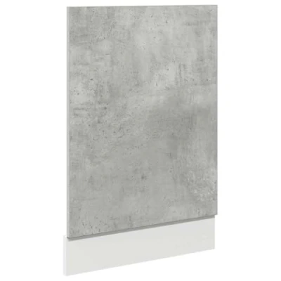 Imagen de vidaXL Panel lavavajillas Gris Cemento 45x3x67 cm