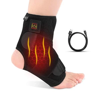 Imagen de Tobillera Ortopedica para Esguince,Tobillera con Calor,Tobillera Estabilizadora Protector,Tobilleras Deportivas,Tobillera Compresion Ajustable Línea de Alimentación USB,para Artritis,Tendinitis