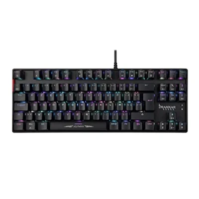 Imagen de Konix Drakkar teclado gaming mecánico con cable Alfheim TKL AZERTY Formato sin numérico Retroiluminación RGB