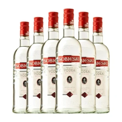 Imagen de Vodka Marie Brizard Sobieski Pure 70 cl (Caja de 6 Botellas cl)