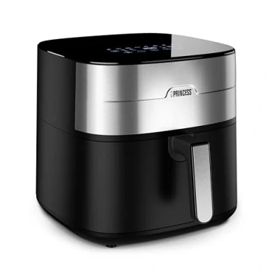 Imagen de Princess freidora de aire Dos resistencias Libre BPA y PFAS 8 L Programas pregrabados Temperatura ajustable temporizador 2 000 W 182280