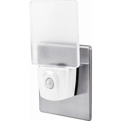 Imagen de Integral Luz nocturna LED con sensor de movimiento, enchufe, detector rellanos, escaleras, entradas, cocinas, dormitorios, dormitorio bebé [Clase energía A+] Transparente