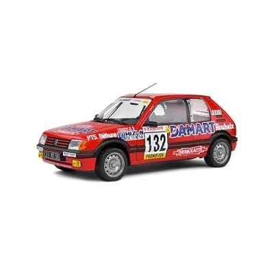 Imagen de Solido 1:18 Peugeot 205 GTI 1,6L Red #132 DELECOUR/PAUWELS Rally Monte Carl