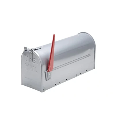 Imagen de BURG WÄCHTER Buzón americano, U.S. Mailbox con bandera abatible sin placa para nombre, Aluminio, US Box 892 ALU