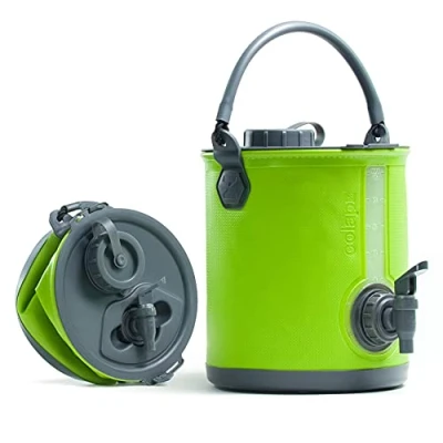 Imagen de Colapz Garrafa con Grifo y Cubo Plegable 2 en 1 Bidon Agua de 8L para Camping Accesorios Camper Van