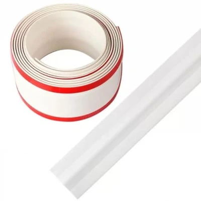 Imagen de PVC Canaleta Cables Suelo Cavidad Protector Oculta Adhesiva Pasacables Cubre para El Hogar, Oficina(Color: Blanco, S: 2m)