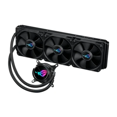 Imagen de ROG Strix LC III 360 Refrigerador líquido AiO con Bloque de Agua Giratorio 360, Bomba Gen7 v2 Asetek, Ventiladores Primera Calidad y más 10 Efectos iluminación Aura Personalizados