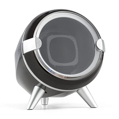 Imagen de KLARSTEIN Sindelfingen Caja para Relojes (Compacto, Motor silencioso, Amplia Tapa Transparente, 4 programas de rotación, Almohadilla Terciopelo) Negro
