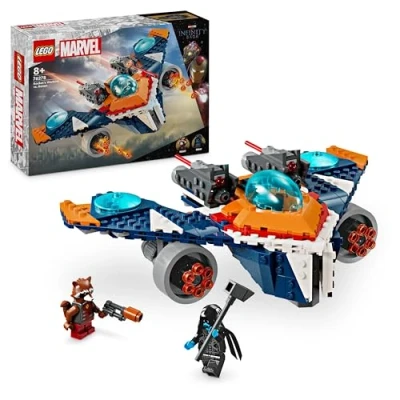 Imagen de Lego Marvel Warbird de Rocket vs. Ronan, Nave Espacial Juguete Guardianes la Galaxia y Minifiguras, Superhéroes, Regalo para Niños Niñas 8 Años o Más 76278