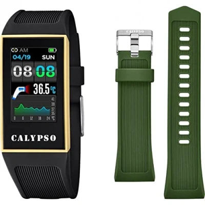 Imagen de CALYPSO Reloj Modelo K8502/4 de la colección SMARTWATCH, Caja 23,80/41,30 mm con Correa Caucho Negro para señora