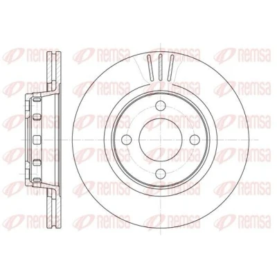 Imagen de REMSA 6295.10 Disco de freno Eje delantero 280, 280 22 4 ventilado AUDI: Coupe B3, 80 B4 Berlina, Avant