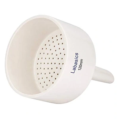 Imagen de Labasics Buchner Embudo de Porcelana 120 mm, Filtro OD 12 cm DI 11 para Laboratorio