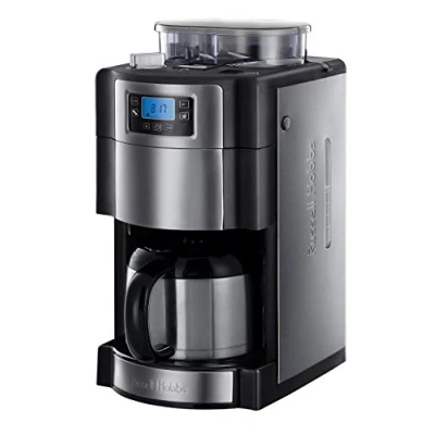 Imagen de Russell Hobbs Grind &amp; Brew Cafetera de Goteo (Jarra Térmica para 10 Tazas, 1000 W, Gris) ref. 21430 56