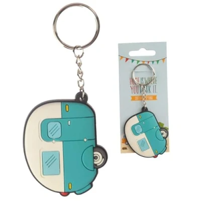 Imagen de Puckator Caravan Llavero de PVC, mixto, longitud total: 11,5 cm, altura 5 ancho 6 profundidad 0,5 cm