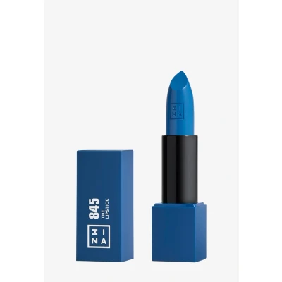 Imagen de 3INA MAKEUP The Lipstick 845 Azul Labial Cremoso Barra de Labios Mate con Vitamina E y Manteca Karité Alta Pigmentación Olor a Vainilla Vegan Cruelty Free