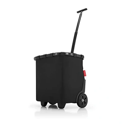 Imagen de reisenthel carrycruiser Frame Carro de la Compra Dos Ruedas portátil con Correa Ajustable para Hombro, Estructura Estable Aluminio, Material Resistente al Agua, en Negro