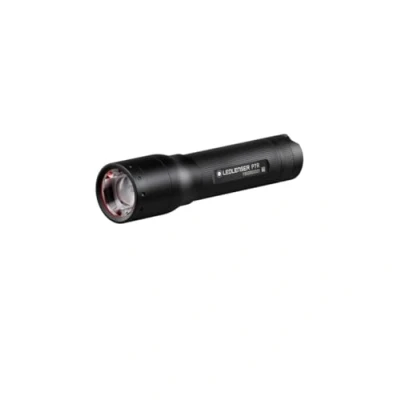 Imagen de Ledlenser Linterna de bolsillo LED P7R, 1000 lúmenes, recargable con batería litio 18650, haz luz 210m, enfocable, hasta 40h duración, sistema carga magnético y soporte para la pared