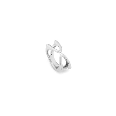 Imagen de UNO de 50 Anillo en plata ley abierto con dos vs enfrentadas