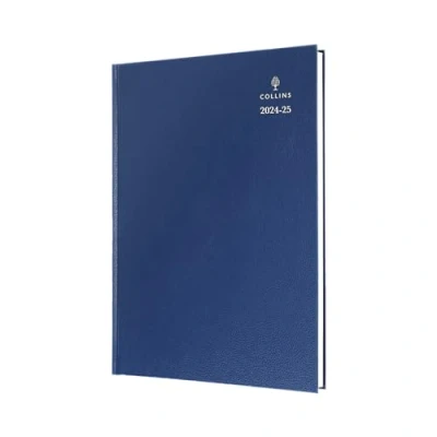 Imagen de Collins Agenda de escritorio estándar medio año, tamaño A4, vista semanal, año académico 2024 25 (citas), papel FSC, azul, diario semanal para estudiantes, profesores, 40 meses, 60 a 2425, julio