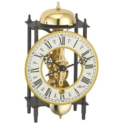 Imagen de Hermle Uhrenmanufaktur Reloj de Mesa (Hierro Forjado, 24 x 13 9,5 cm), Color Negro y Dorado