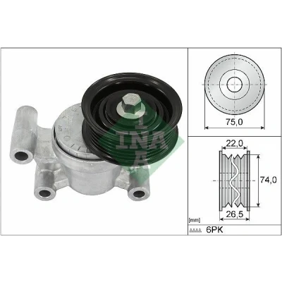 Imagen de INA 534 0293 10 Brazo tensor, correa trapecial poli V MAZDA: 3 Hatchback