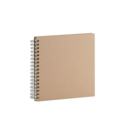 Imagen de Rössler Papier 1329452626 S.O.H.O. Álbum de fotos Wire O 230 x mm, 60 páginas blancas, Kraft, 1 unidad