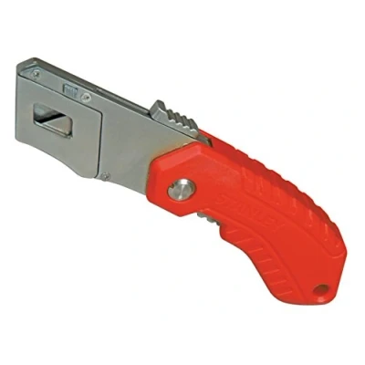 Imagen de Stanley 0 10 243 Cuchillo de seguridad autoretráctil y plegable, 160 mm